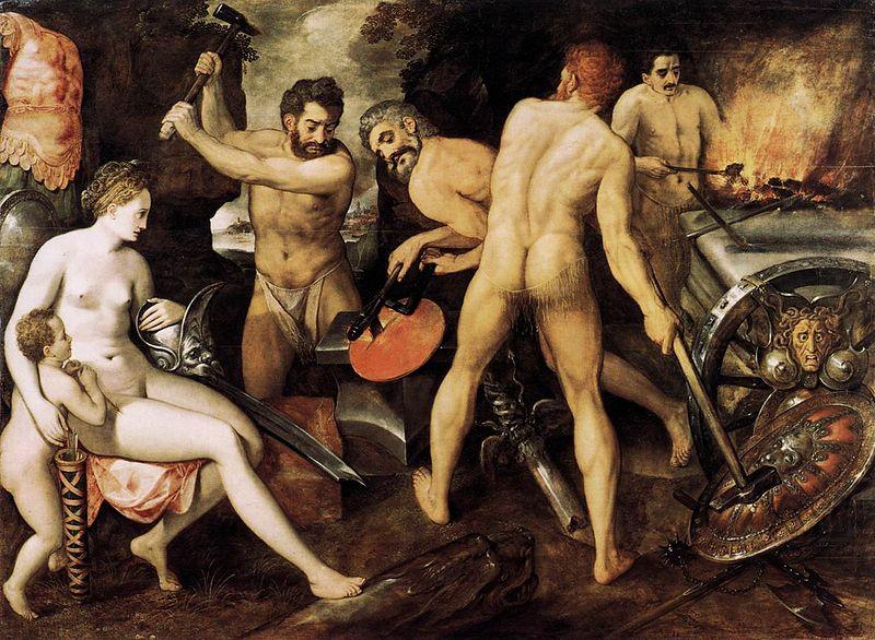 Frans Floris de Vriendt Venus at Vulcan's Forge china oil painting image